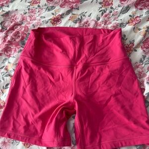 Lulu pink biker shorts